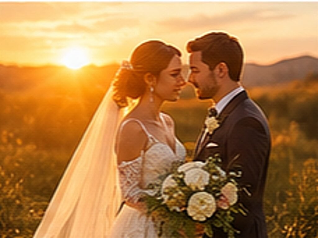 After applying Golden Wedding Preset